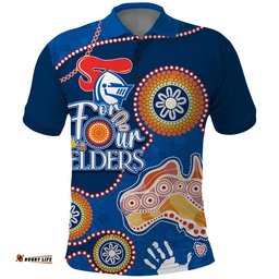 Personalised NAIDOC Week 2023 NRL Knights For Our Elders Polo Shirt Amazing Aussie