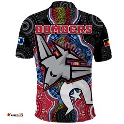 Bombers Football NAIDOC Week Polo Shirt Indigenous Tee Aussie