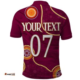 Personalised NAIDOC Week 2023 NRL Broncos For Our Elders Polo Shirt Amazing Aussie