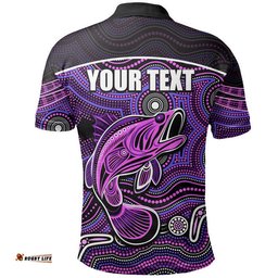 Custom Personalised Fishing Aboriginal Polo Shirt No.5 Amazing Aussie