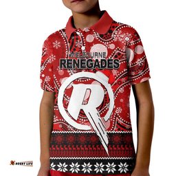 Melbourne Renegades Christmas Mix Aboriginal Polo Shirt Amazing Aussie
