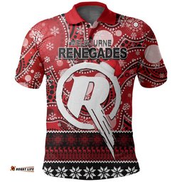 Melbourne Renegades Christmas Mix Aboriginal Polo Shirt Amazing Aussie