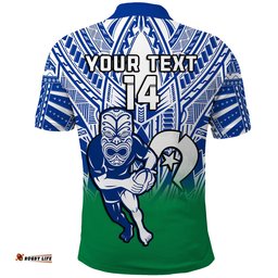 Custom Text And Number Warriors Rugby NAIDOC 2023 Polo Shirt New Zealand Tiki For Our Elders Amazing Aussie