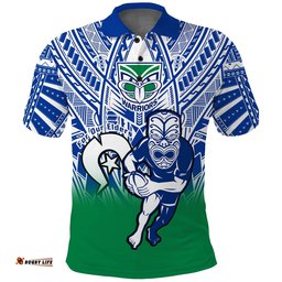 Custom Text And Number Warriors Rugby NAIDOC 2023 Polo Shirt New Zealand Tiki For Our Elders Amazing Aussie