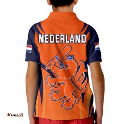 Netherlands Cricket Polo Shirt T20 World Cup Nederland Lion Amazing Aussie
