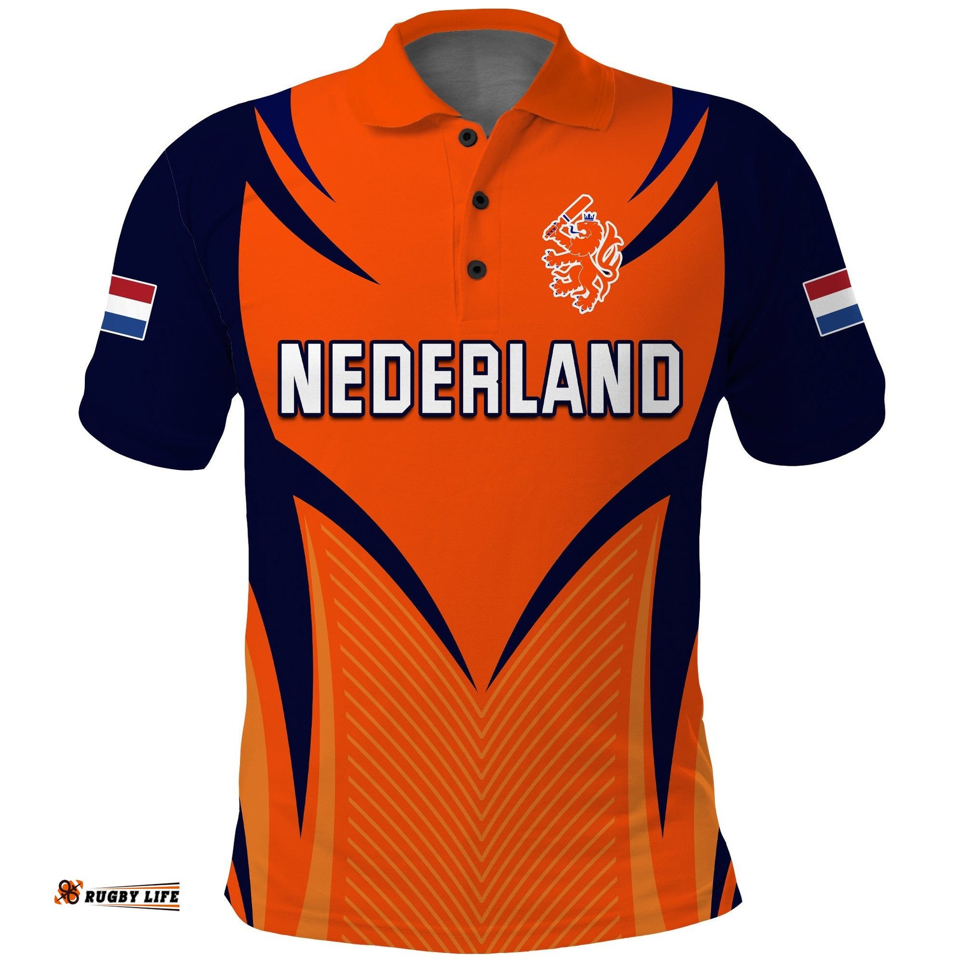 Netherlands Cricket Polo Shirt T20 World Cup Nederland Lion Amazing Aussie