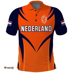 Netherlands Cricket Polo Shirt T20 World Cup Nederland Lion Amazing Aussie