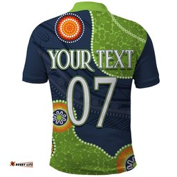 Personalised NAIDOC Week 2023 NRL Raiders For Our Elders Polo Shirt Amazing Aussie