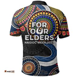 Crows Rugby Polo Shirt NAIDOC 2023 Aboriginal Amazing Aussie