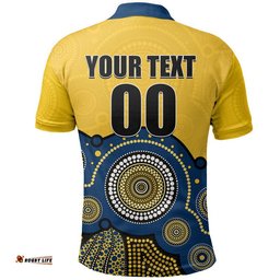 Custom Personalised And Number Mariners Football Polo Shirt Aboriginal Amazing Aussie