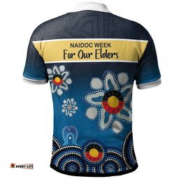 Australia Gold Coast NAIDOC Week 2023 Polo Shirt - Custom Naidoc Week For Our Elders Polo Shirt Tee Aussie