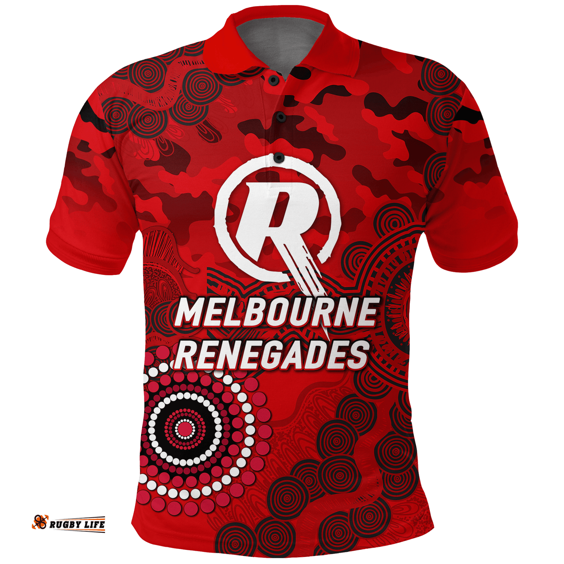 Melbourne Renegades ANZAC Day Aboriginal Polo Shirt