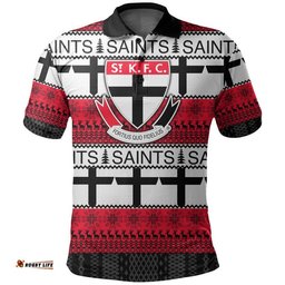Australian Football League Christmas - Saints Polo Shirt Tee Aussie