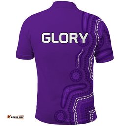 Perth Glory Soccer Polo Shirt Aboriginal Amazing Aussie