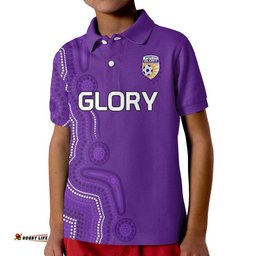 Perth Glory Soccer Polo Shirt Aboriginal Amazing Aussie