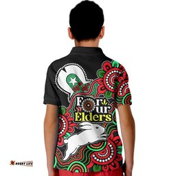 Rabbitohs Rugby Polo Shirt NAIDOC Torres Strait For Our Elders Amazing Aussie