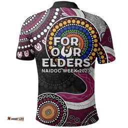 Sea Eagles Rugby Polo Shirt NAIDOC 2023 Aboriginal Amazing Aussie