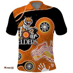 Personalised NAIDOC Week 2023 NRL Tigers For Our Elders Polo Shirt Amazing Aussie