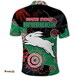 Rabbitohs Rugby NAIDOC 2023 Polo Shirt Torres Strait Aboriginal Amazing Aussie