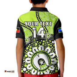 Custom Text And Number Sydney Thunder NAIDOC 2023 Polo Shirt Indigenous For Our Elders Amazing Aussie