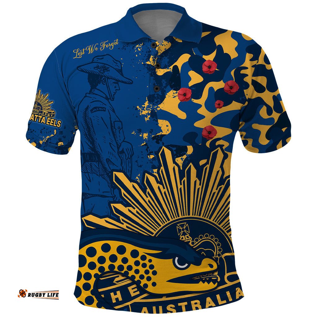 NRL ANZAC 2023 Parramatta Eels Polo Shirt Camouflage