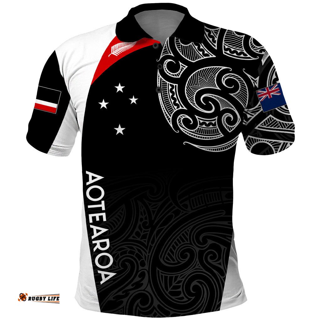 Personalised New Zealand Rugby Polo Shirt Aotearoa World Cup 2023 Champions