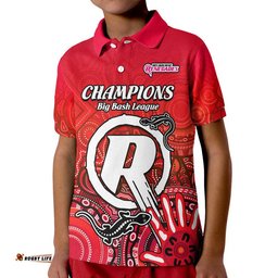 Melbourne Renegades Champions Polo Shirt Lizard Indigenous Aboriginal Amazing Aussie