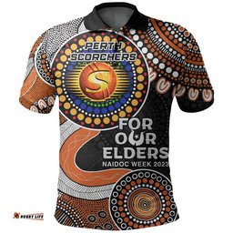 Perth Scorchers Cricket Polo Shirt NAIDOC 2023 Aboriginal Amazing Aussie