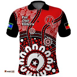 Melbourne Renegades NAIDOC 2023 Polo Shirt Indigenous For Our Elders Amazing Aussie