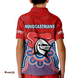 Knights ANZAC 2023 Polo Shirt Camouflage Poppy Mix Aboriginal Amazing Aussie