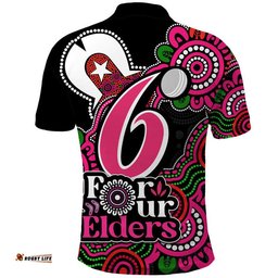 Sydney Sixers Cricket Polo Shirt NAIDOC Torres Strait For Our Elders Amazing Aussie