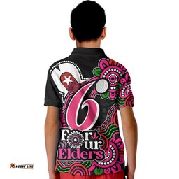 Sydney Sixers Cricket Polo Shirt NAIDOC Torres Strait For Our Elders Amazing Aussie