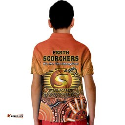 Perth Scorchers Champions Polo Shirt Lizard Indigenous Aboriginal Amazing Aussie