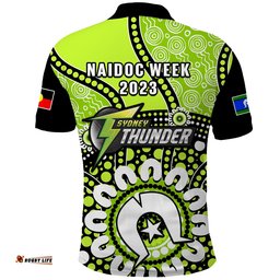 Sydney Thunder NAIDOC 2023 Polo Shirt Indigenous For Our Elders Amazing Aussie