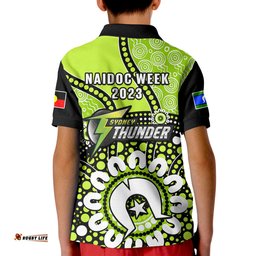 Sydney Thunder NAIDOC 2023 Polo Shirt Indigenous For Our Elders Amazing Aussie
