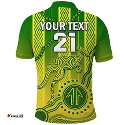Custom Personalised Australia Soccer Polo Shirt Go Aussie Socceroos With Kangaroo Amazing Aussie