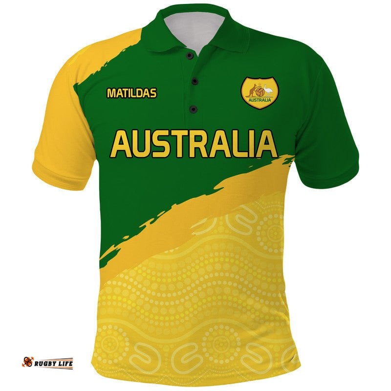 Custom Personalised Australia Soccer Polo Shirt World Cup Football Matildas Female Socceroos Amazing Aussie