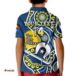 Custom Text And Number Cowboys Rugby NAIDOC 2023 Polo Shirt For Our Elders Aboriginal Amazing Aussie