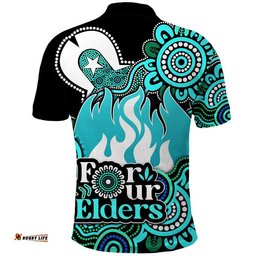 Brisbane Heat Cricket Polo Shirt NAIDOC Torres Strait For Our Elders Amazing Aussie