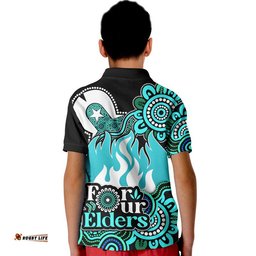 Brisbane Heat Cricket Polo Shirt NAIDOC Torres Strait For Our Elders Amazing Aussie