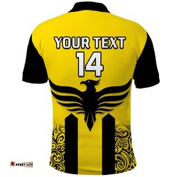 Custom Text And Number Wellington Phoenix Football Polo Shirt A League Men The Nix 2007 Aotearoa Maori Amazing Aussie