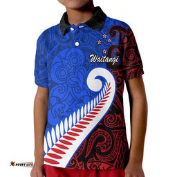 Waitangi Day Polo Shirt Aotearoa Hei Tiki Silver Fern Amazing Aussie