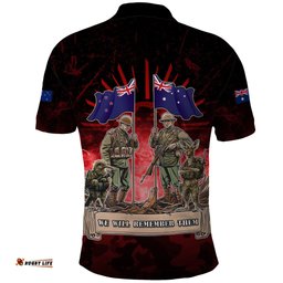 Australia And New Zealand ANZAC Day Polo Shirt Soldiers Lest We Forget