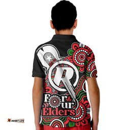 Melbourne Renegades Cricket Polo Shirt NAIDOC Torres Strait For Our Elders Amazing Aussie