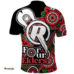 Melbourne Renegades Cricket Polo Shirt NAIDOC Torres Strait For Our Elders Amazing Aussie