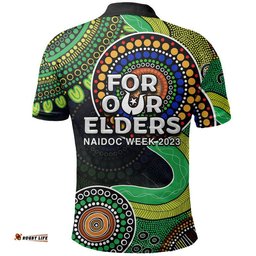 Raiders Rugby Polo Shirt NAIDOC 2023 Aboriginal Amazing Aussie