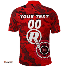 Custom Personalised Melbourne Renegades ANZAC Day Aboriginal Polo Shirt