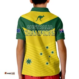 Australia Cricket Polo Shirt Go Aussie Champions Amazing Aussie