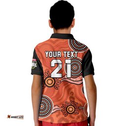 Custom Personalised Perth Scorchers Cricket Dots Polo Shirt Amazing Aussie