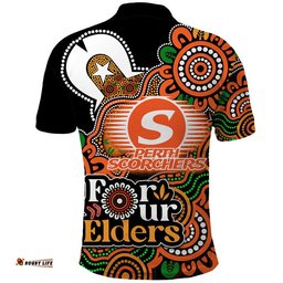 Perth Scorchers Cricket Polo Shirt NAIDOC Torres Strait For Our Elders Amazing Aussie